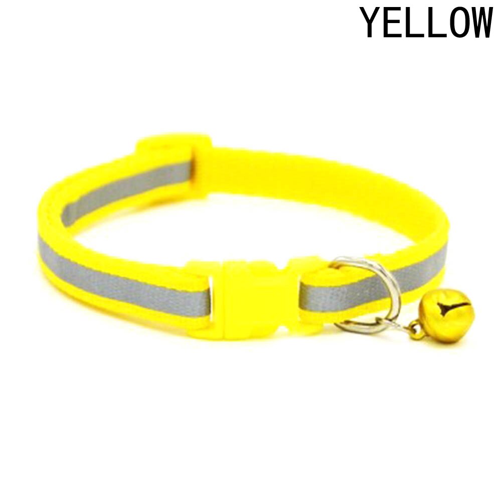 Collier pour animaux de compagnie coloré brillant | Collier de sécurité réfléchissant, avec boucle brillante, pour chiens, chats, chiot chaton, fournitures adorables: YW
