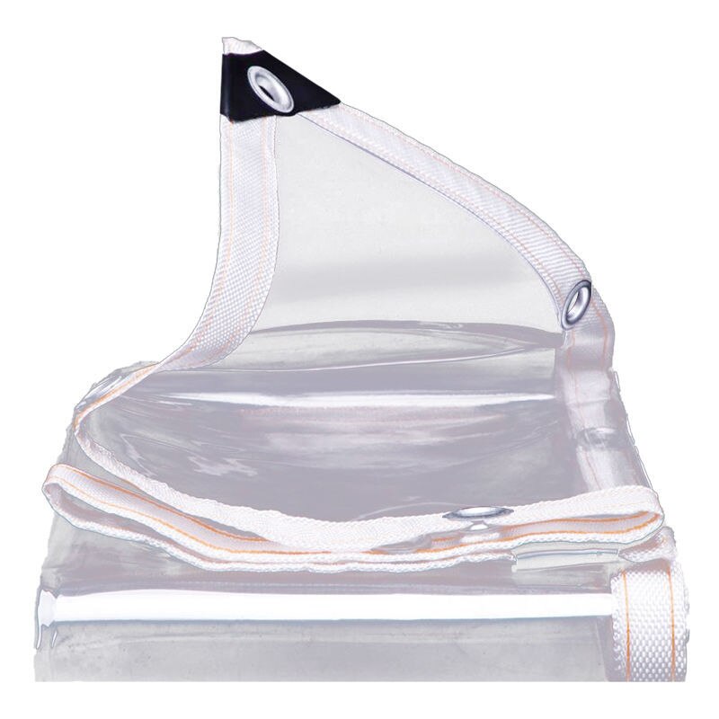 0.3-0.5mmPVC Transparent Waterproof Rain Cover Balcony Window Canopy Succulent Outdoor Thermal Insulation Soft Glass Thick Film: 80x200cm