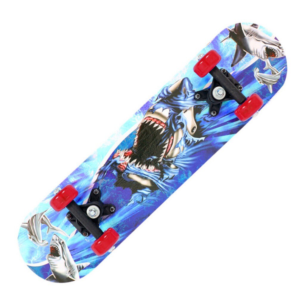 Sport komplet skateboard 17 tommer til skateboarder barn udendørs sport til begynder cool skateboard