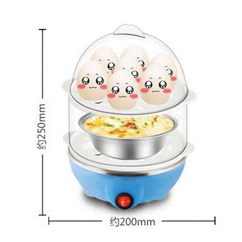 Multifunctional Lazy Double-layer Egg Cooker, Electric Egg Pan, Automatic Shutdown Egg Steamer, Breakfast Machine: bl1