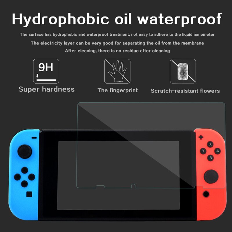 2pc 9h proteção para nintendo interruptor desbloqueado protetor de tela de vidro temperado proteção para nintend switch console acessórios