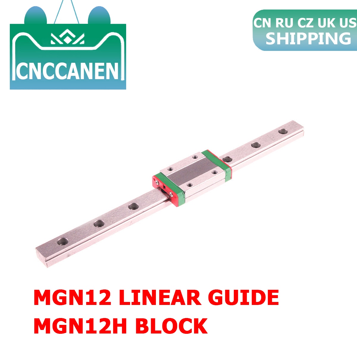 MGN12 12mm Linear Guide 200mm - 1000mm 250 300 350 600mm MGN Miniature Linear Rail + MGN12H Linear Carriage Block CNC 3D Printer