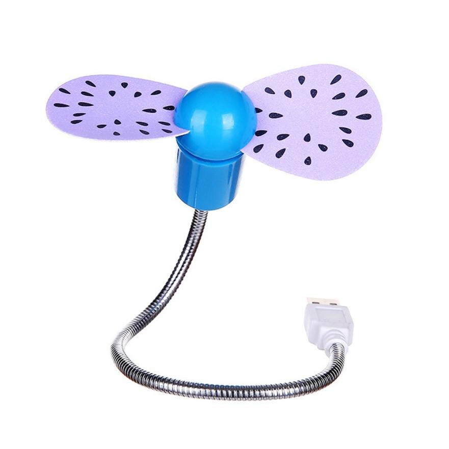 Safe Low Power Energy Saving Flexible Mini USB Cooling Fan For Notebook Laptop Computer USB Gadgets Fan sw0514: B