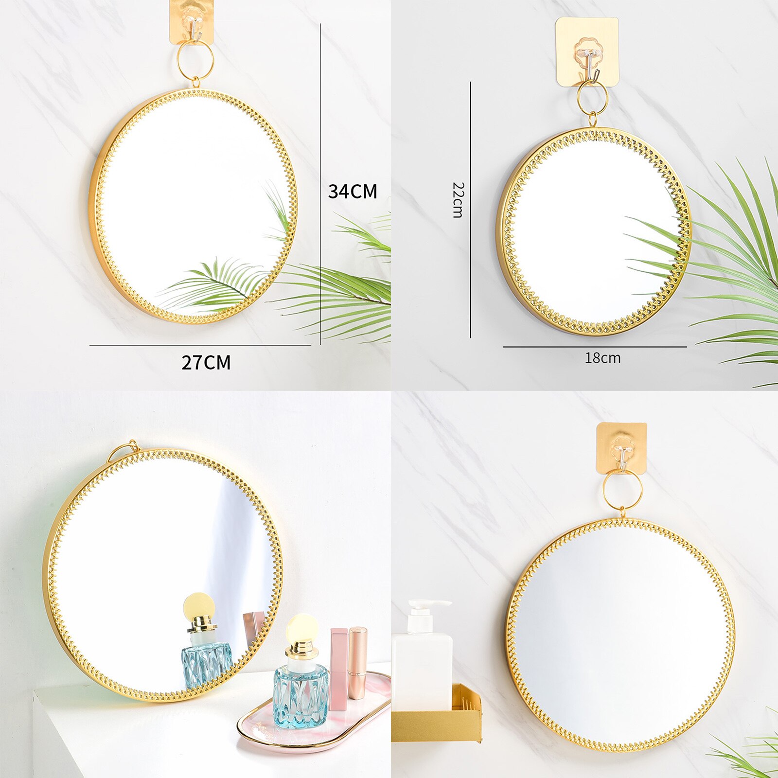 Wall Mirror Round Wall Mirror Makeup Dressing Mirror Round Mirror,