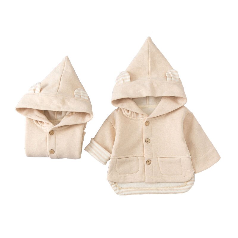 Children Clothes Style Toddler Boys Girls Hooded Coat Autumn Winter Warm Jacket Outerwear for Girl Boys Clothing Baby Outwear