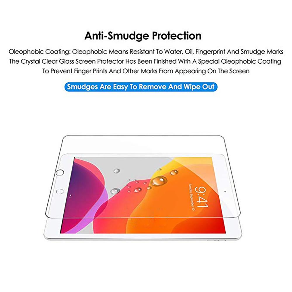 2 Pcs 1 PC Clear Tempered Glass Screen Protectors For iPad 7th Generation 10.2inch With Wiping cloth