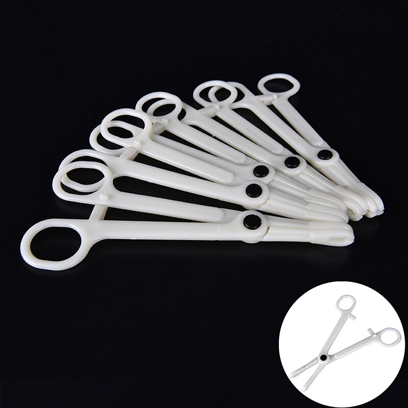 1 stuk piercing benodigdheden gereedschap klem wegwerp plastic gleuf ronde pincet jb