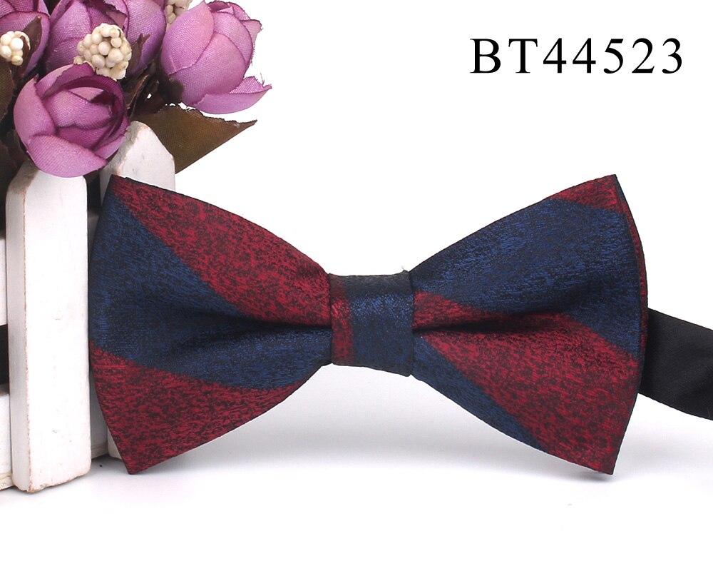 Pajarita clásica de Jacquard para hombre, pajaritas florales para adulto, de boda y negocios, trajes de mariposa, novedad: BT44523
