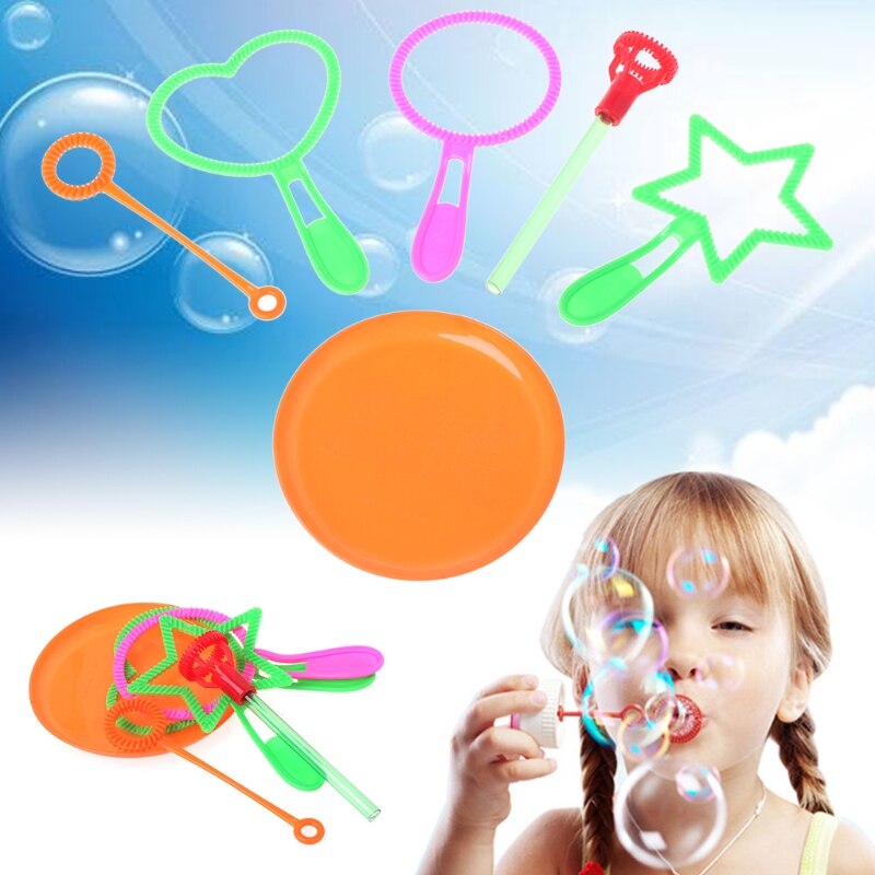 6 Stuks Blazen Bubble Zeep Gereedschap Speelgoed Bubble Sticks Set Outdoor Speelgoed Kinderen Speelgoed