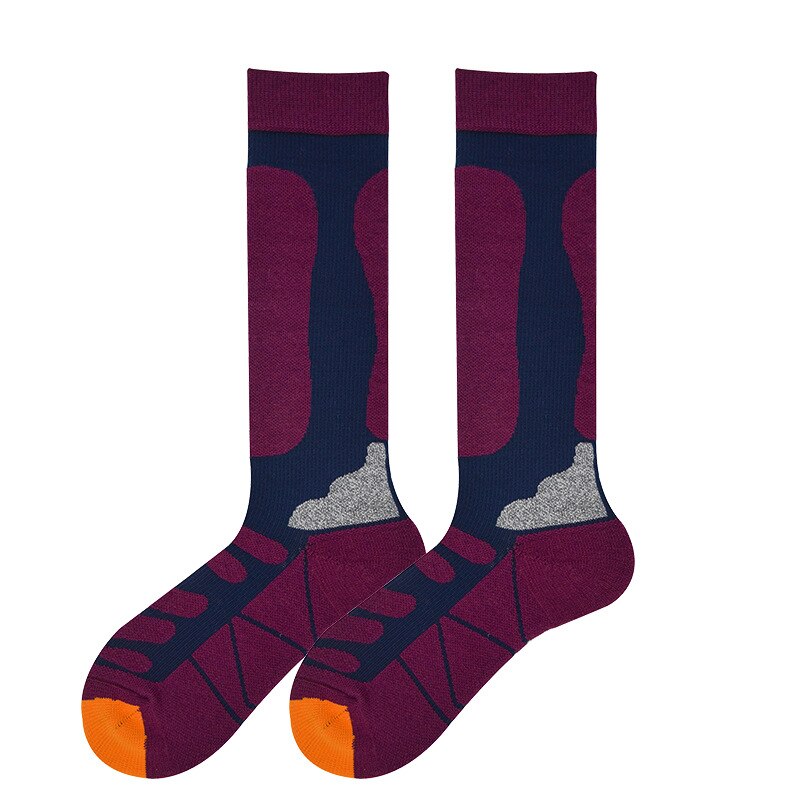 Wool Socks Outdoor Thickened Sports Ski Socks Long Tube Walking Warm And Breathable Quick Dry Socks Cycling Running Sports Socks: Color 12
