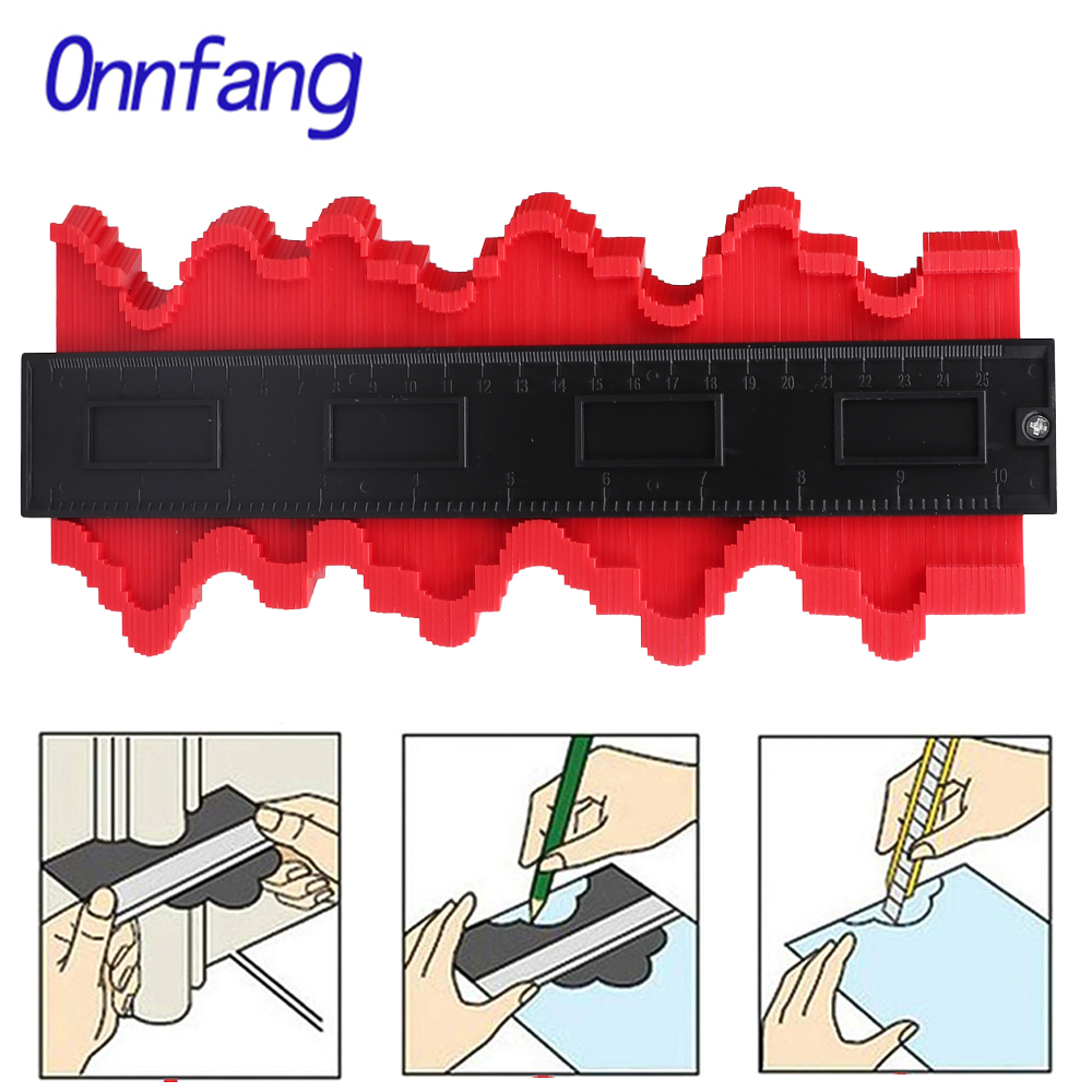 1/2PCS Shape Contour Gauge Duplicator Profile Measuring Tool Tiling Laminate Tiles Tools Plastic Contour Copy Duplicator
