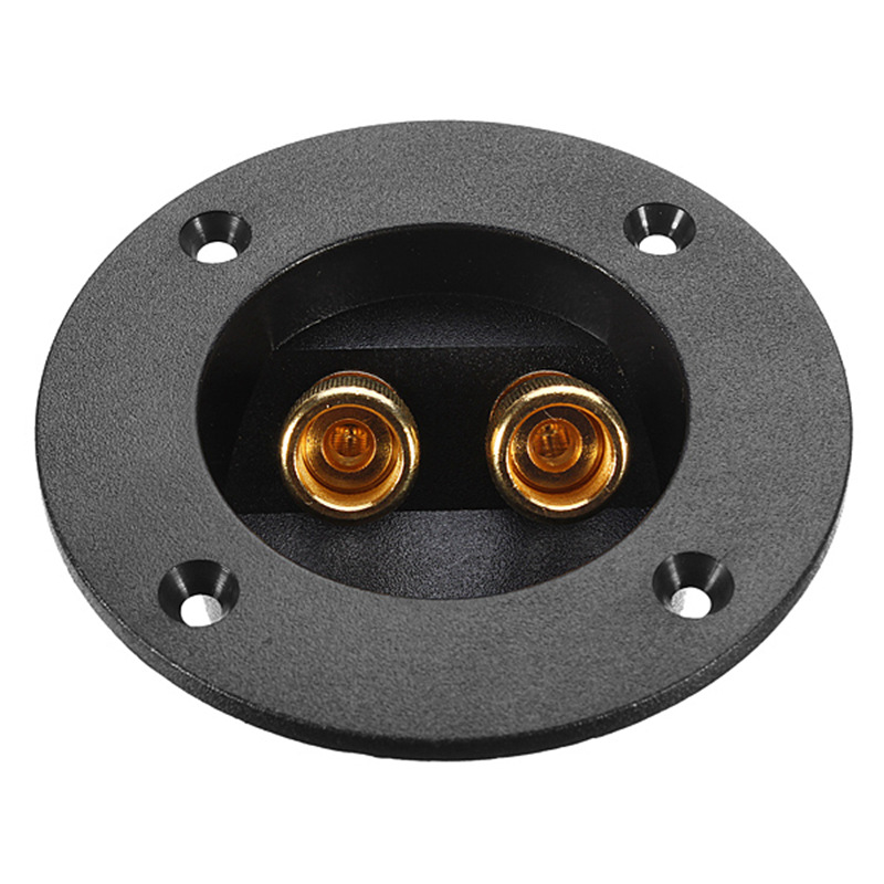 LEORY Car Stereo Speaker Terminal Board Round Double Binding Post Screw Connector Subwoofer Plug