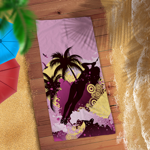Serviette de plage Microfine pour adultes | Microfibre, séchage rapide, voyage, gymnastique, sport, couverture, bain piscine Camping, 100x180cm: purple beach towel / 70x140cm