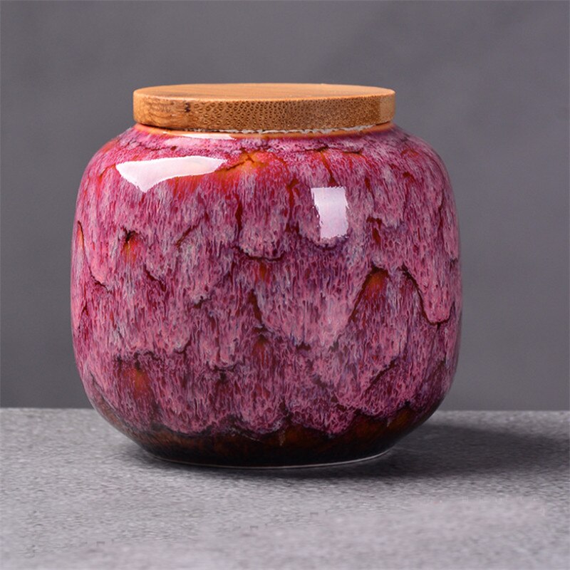 Ceramiczne przyprawy kuchenne pudełko retro rozszczepienie kolor pojemniki robić herbaty pojemniki na żywność podróż butelka robić przechowywania kawy porcelanowy słoik na przyprawy: F