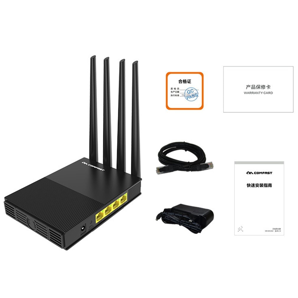 router 1200Mbps Casa 2.4G e 5G Gigabit doppio-gruppo musicale router Wifi doppio gruppo musicale 2 * 5dbi antenna senza fili router CF-WR617AC