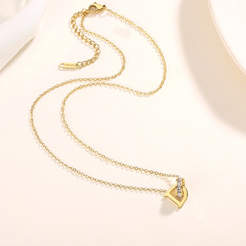 tun knapp Anhänger Weibliche Halsketten Goldenen Hals Kette für frauen Edelstahl Schmuck