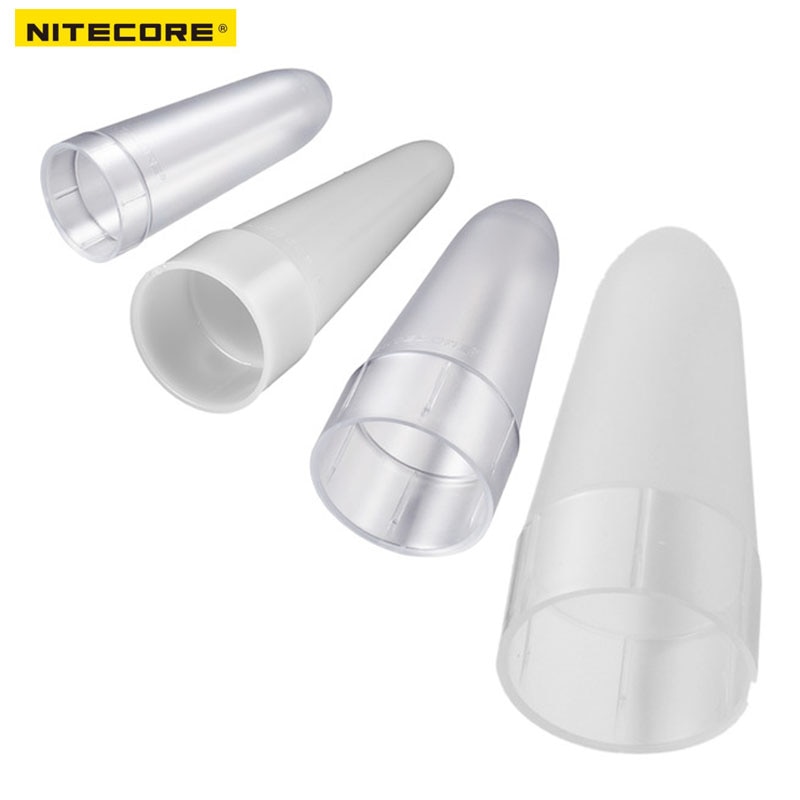 Nitecore NDF25/NDF32/NDF34/NDF40mm Doorschijnend Wit Diffuser Kegel Verkeer Wand Tip Voor Lanterna Lamp Zaklamp Accessoires