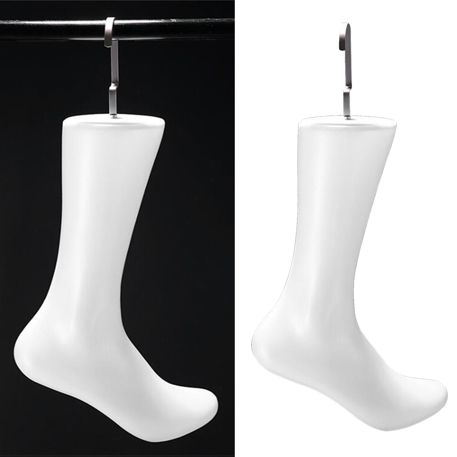 Pie exhibidor maniquí modelo para zapatos Calcetines Unisex blanco 32cm de altura