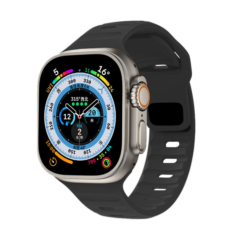 Silicone Strap For Apple Watch ultra Band 49mm 45mm 44mm 42mm 40mm 41mm 38 45 mm correa bracelet iwatch Series 9 8 7 6 5 4 3 se