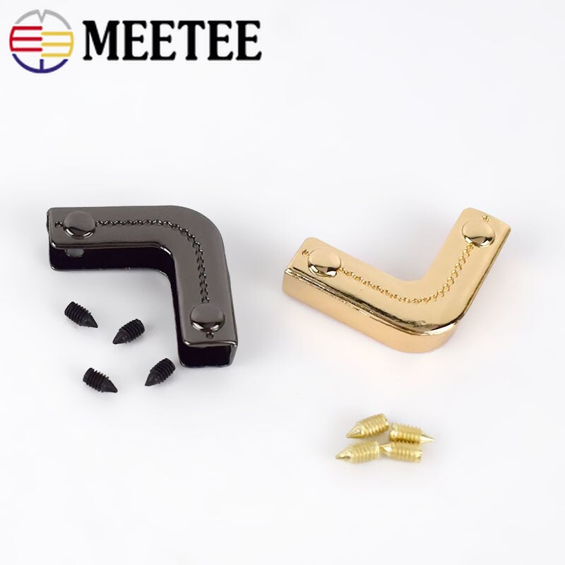 10/20 stücke Metall Tasche Ecke Handtaschen Gurt Abdeckung Verschluss Schutz Ecken Dekor Ende Clips DIY Rand Streifenbildung Hardware- Zubehör