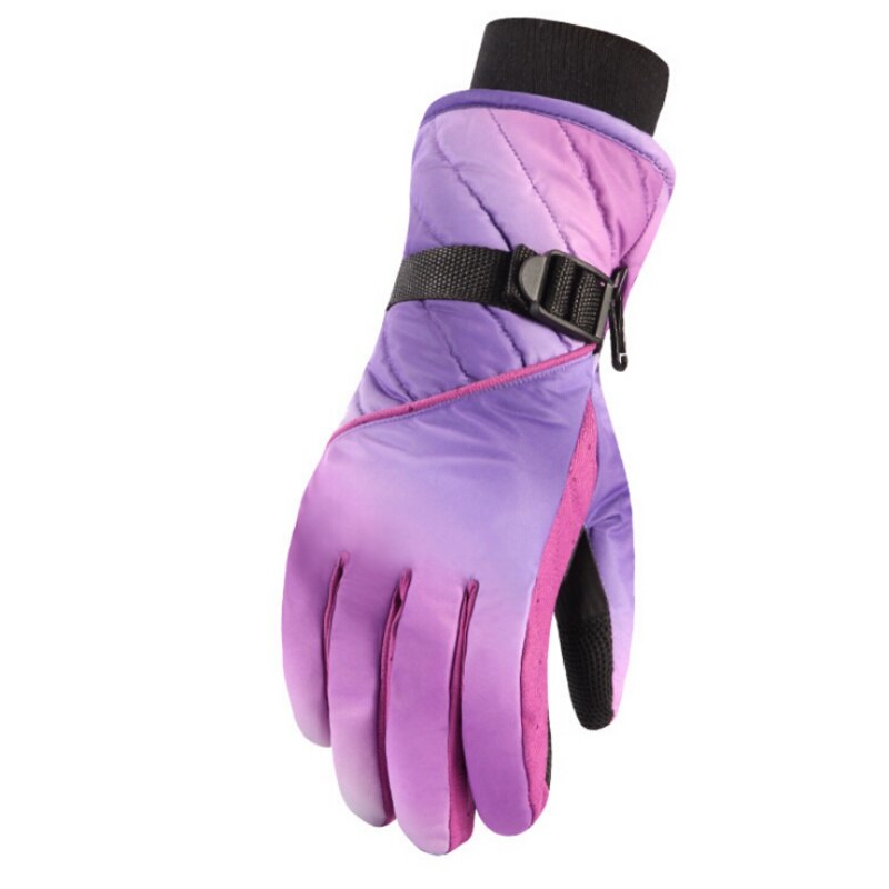 Aolikes winter ski handschoenen meisjes jongens volwassenen waterdichte warme handschoenen sneeuw kinderen winddichte ski snowboard handschoenen: A