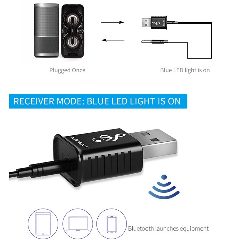 5.0 nadajnik Bluetooth odbiornik mini 3.5Mm Aux stereofoniczny bezprzewodowy adapter Bluetooth robić samochodu muzyka nadajnik Bluetooth robić telewizora