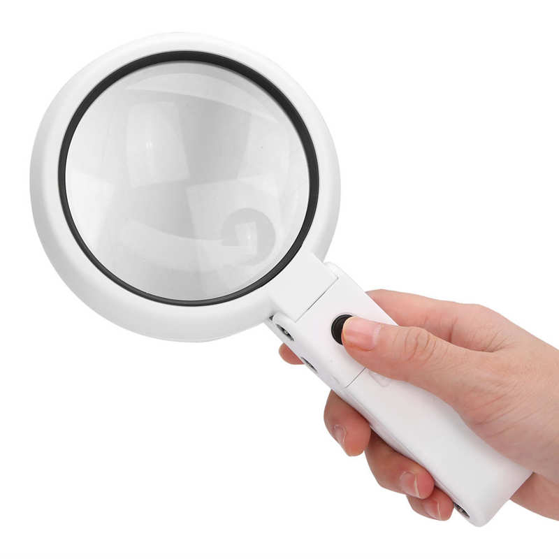 Adjustable Adult Reusable Diapers 3.5X 10X Multi‑Functional Handheld Folding Magnifying Glass LED Light Reading Magnifier
