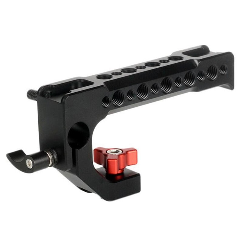 Camera Handle Top Handle Cheese Handle DSLR Camera Cage Top Handle with 15mm Rod Hole Cold Shoe Shoe 1/4 Inch 3/8 Inch