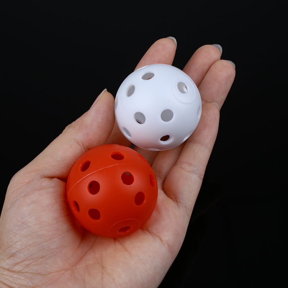 50pcs/lot Indoor golf ball golf practice balls golf light ball have hole Golf Training Aids