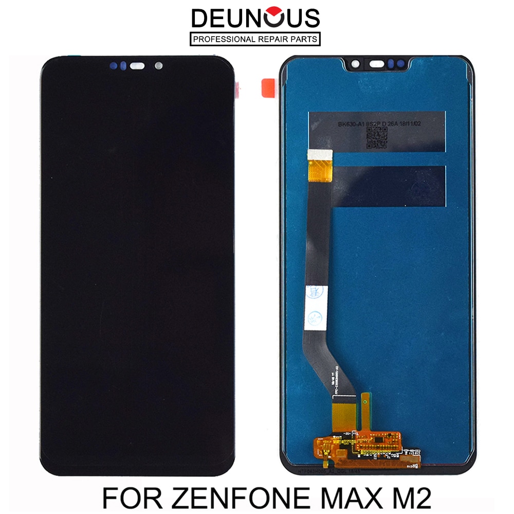 6.26 original-lcds für asus zenfone max  m2, lcd-display, touchscreen-digitizer-einheit für zenfone max  m2 zb633kl/zb632kl