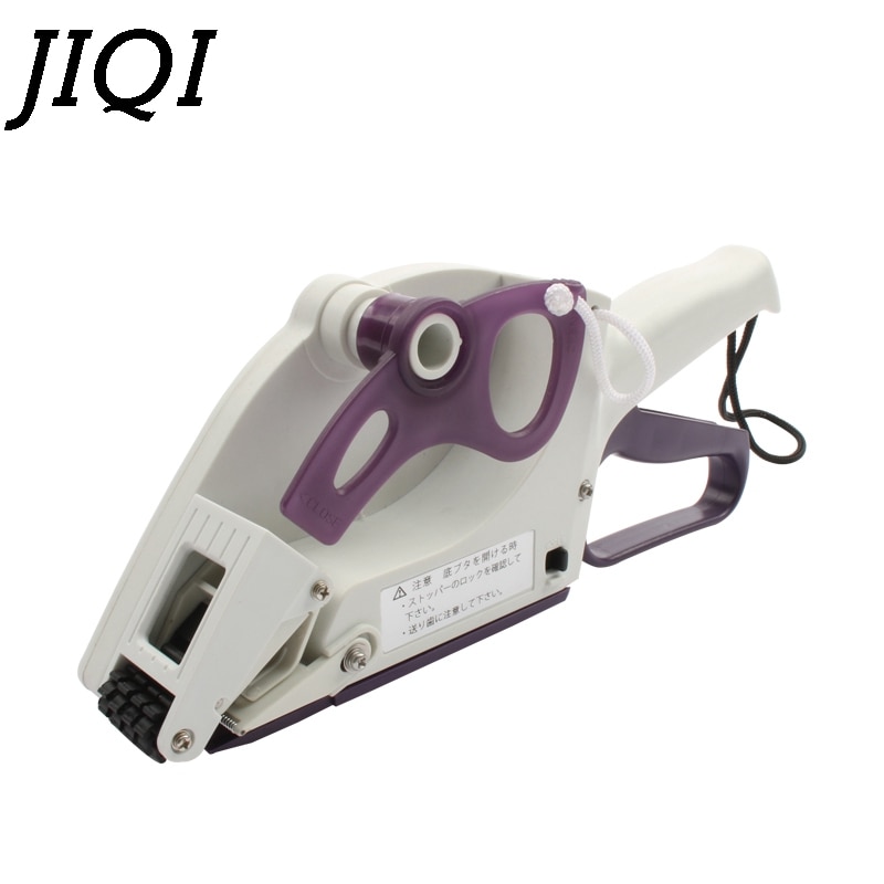 JIQI Semi-automatic Round Bottle Adhesive Sticker Square Code Manual Packing Labeling Machine Handle pricing tag Bidder Labeller