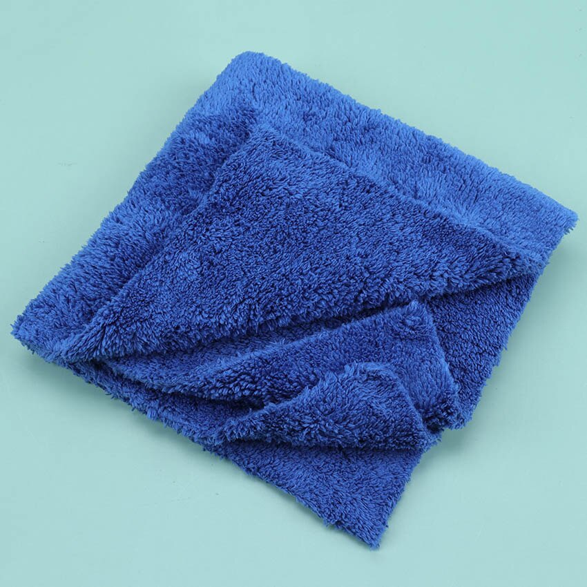 Serviette de toilette Super absorbante pour voiture 40x40cm, Premium, serviette de séchage et lavage de voiture, Super douce: Bleu