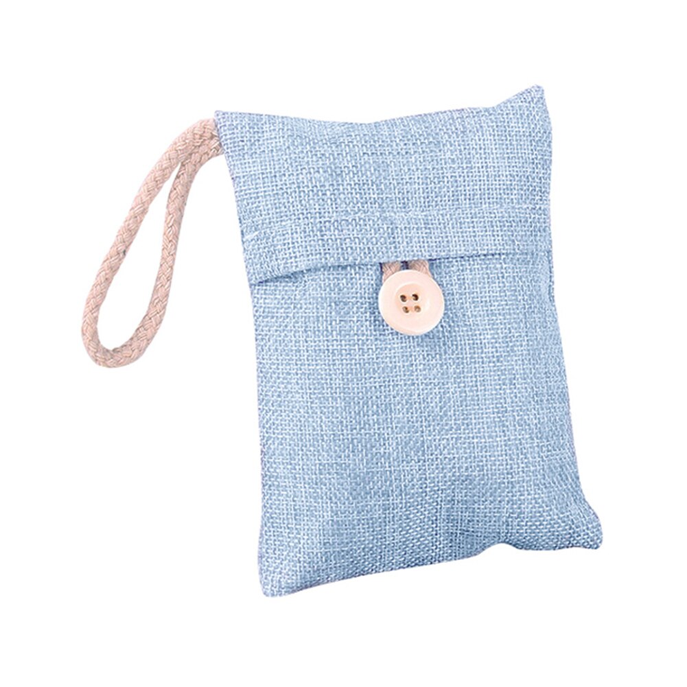 1pcs Bamboo Charcoal Activated Carbon Air Freshener Home Cabinet Remove Odor Portable Charcoal Bag For Wardrobe: Blue