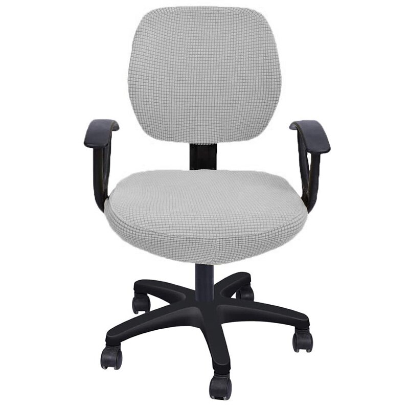 3 arten Material Büro Stuhl Abdeckung strecken Computer Stuhl Abdeckung Schreibtisch Stuhl Sitz und Zurück Abdeckungen Universal-
