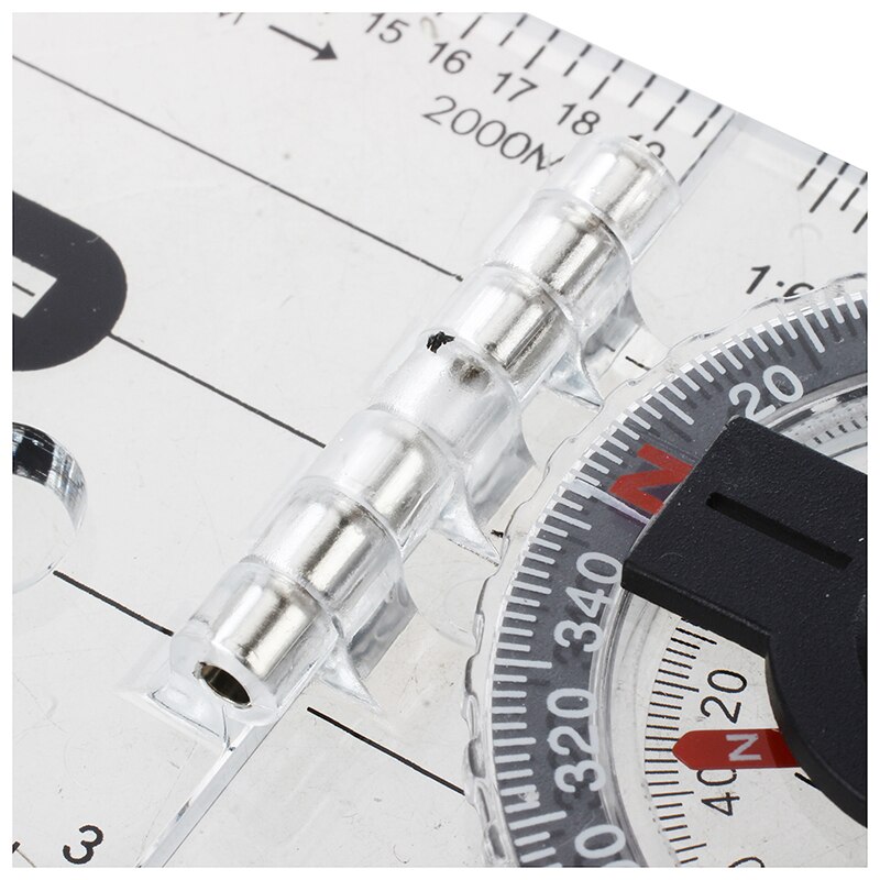 Foldable Navigation Camping Baseplate Compass Ruler Map