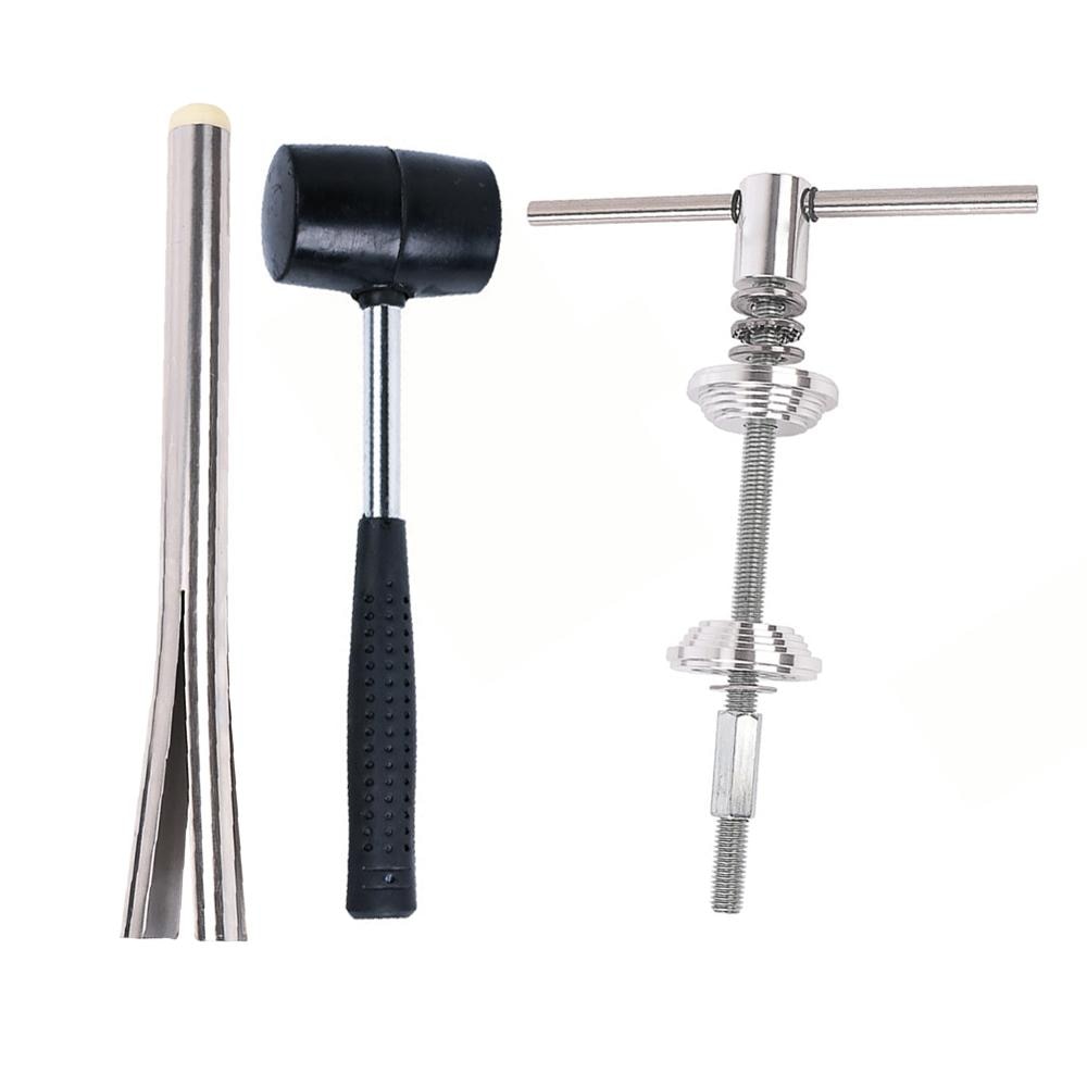 MTB Road Bicycle Headset Press-in Tool Shaft Bowl Removal Tool Combination Stainless Steel Bearing Installation Repair Kit