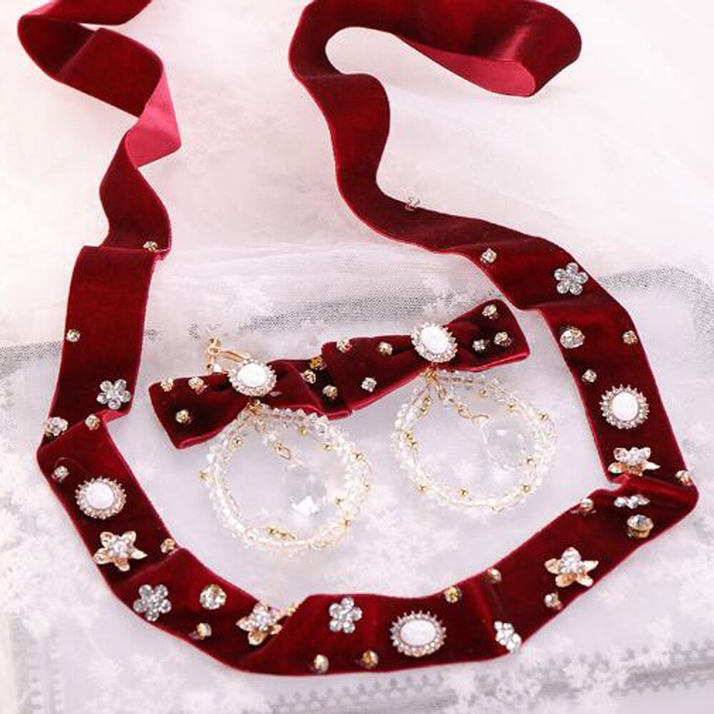 Banda de pelo para de graduación, tocado de boda burdeos, vestido de novia, diadema con cuentas para , diadema con pendientes