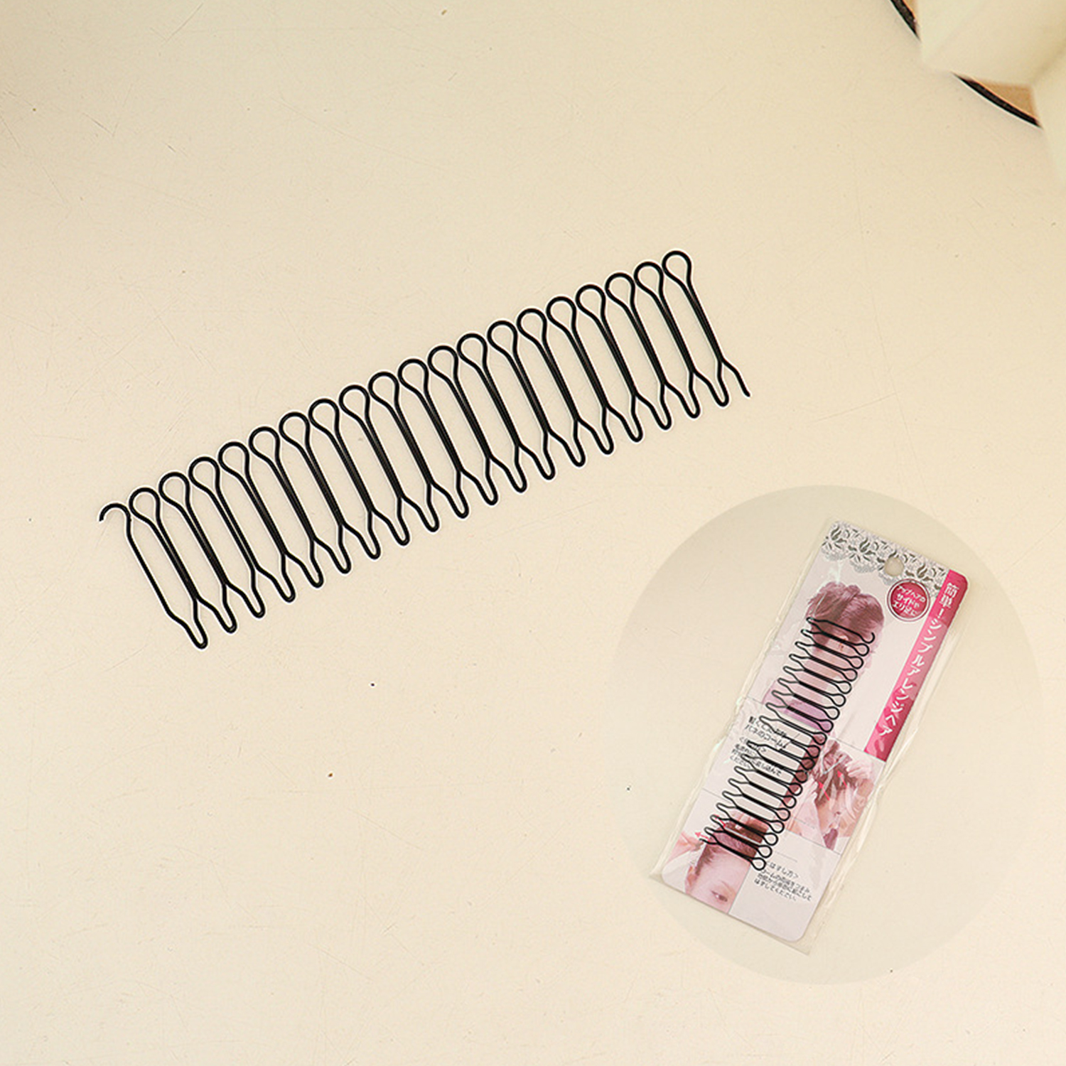 Horquilla Invisible para el pelo roto, herramientas para Tiara para adultos, rollo curvo, flequillo de aguja, peine de inserción fija, accesorios de estilismo , 5 uds.: Azul cielo