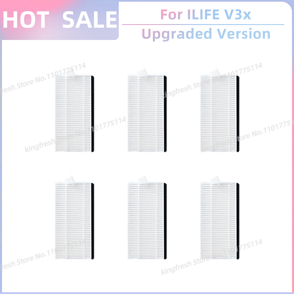 Fit For ILIFE V3x Robot Vacuum and Mop Replacement Parts Side Brush Hepa Filter Mop Cloth Accessories: plum