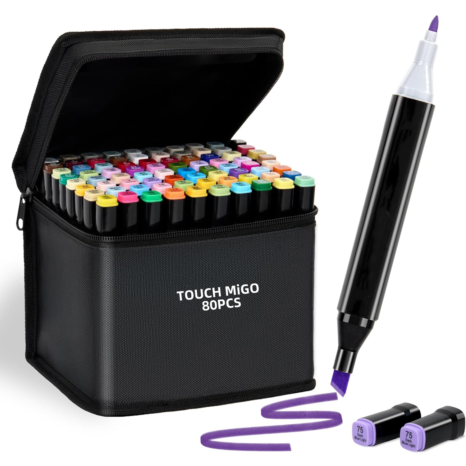 24-80 Colors Alcohol Felt Markers Pens Oily Double Tip Permanent Artist Art School Supplies Manga Sketching Markers Student
