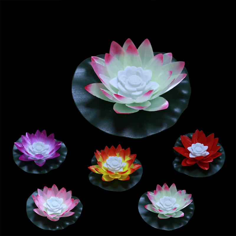 LED wünschen Licht Lotus Wasser Laterne Lampe Blume Schwimmbad Licht Bunte Wasser Laterne Kerze Lampe für Hochzeit Party Festival Dekor