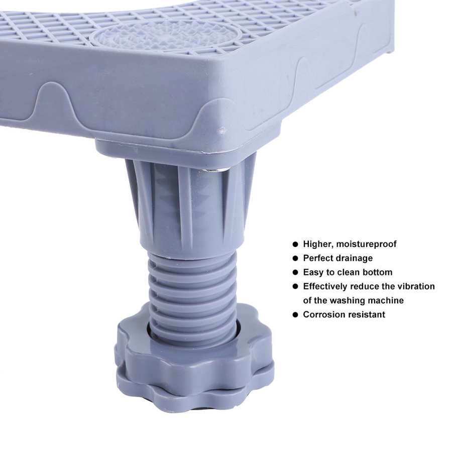 Washing Machine Stand Four-Legged Washing Machine Floor Stand Adjustable Base Bracket for Refrigerator Lavadoras