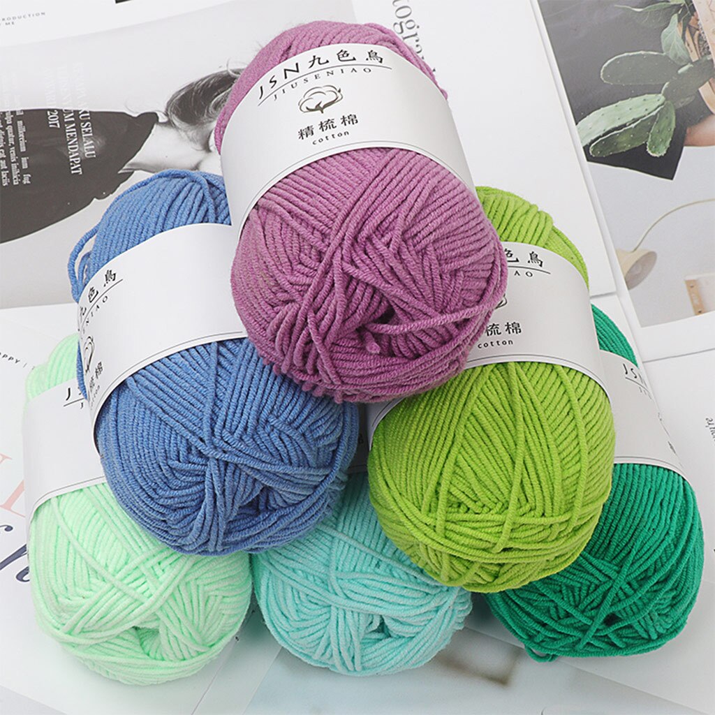 Milk Cotton 4 Strands Baby Line Diy Doll Cotton Thread Crochet Baby Wool