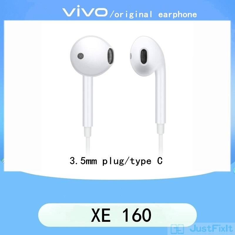 Vivo – écouteurs XE160, universels, pour téléphone, Vivo X50, X30, X27, X23, X21, X20, Z5x, IQOO, S6, originaux