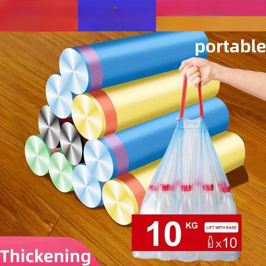 30/300 stuks draagbare vuilniszakken, verdikte vuilniszakken, draagbare wegwerp vuilniszakken voor huishoudelijk gebruik, keukenaccessoires