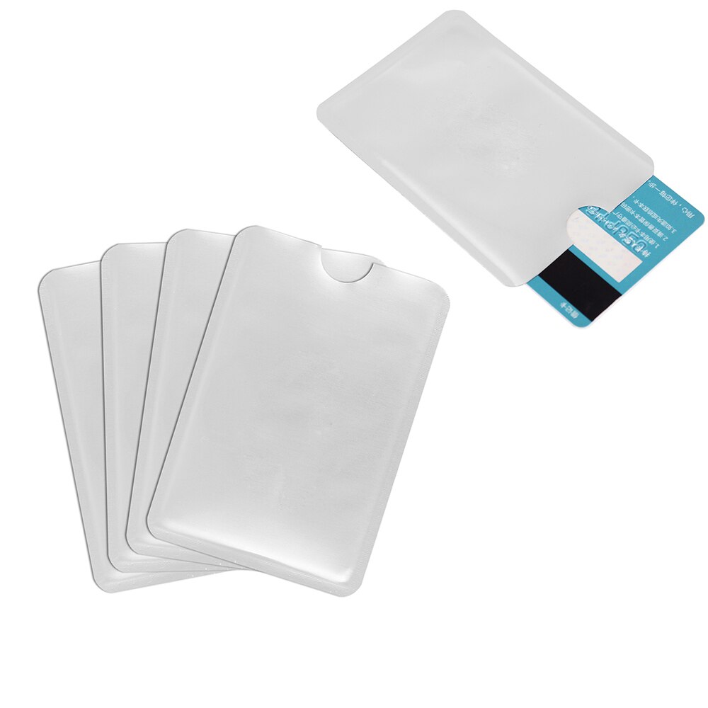100pcs/lot RFID Shielded Sleeve Card Blocking 13.56mhz IC Card Protection NFC Security Card Prevent Unauthorized Scanning