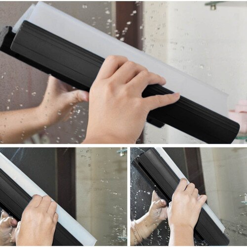 Nettoyage de pare-brise de voiture 10 pouces, rapide/facile à briller, séchage automatique, balai d'essuie-glace, raclette de nettoyage, brosse à vitres en forme de T