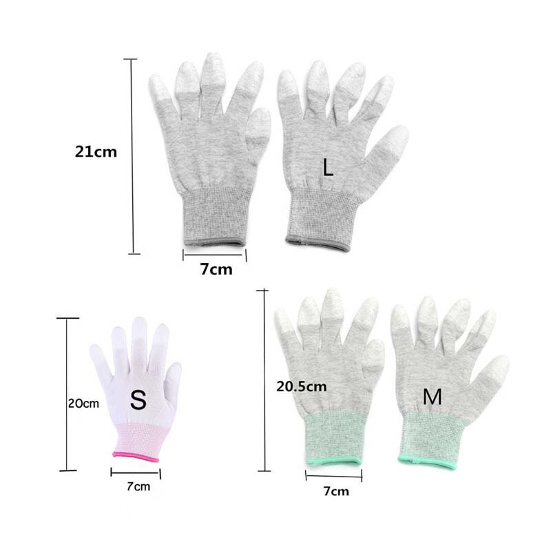 1Pair Anti Static Antiskid Glove PC Computer ESD Electronic Work Repair Gloves