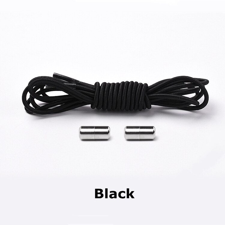 3 Types Elastic No Tie Shoelaces Locking Round Shoe Laces Shoestrings Running/Jogging/Triathlon: 3