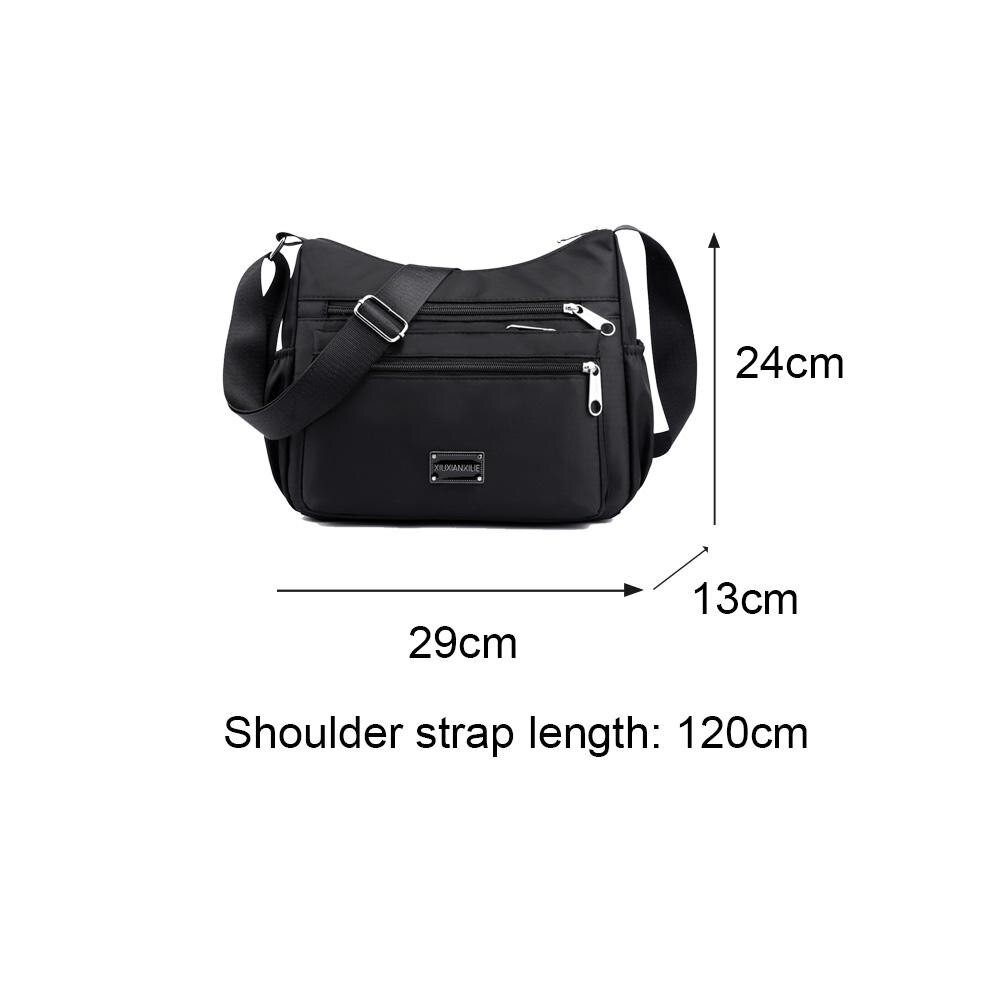 Schoudertas crossbody dames waterdicht nylon stevig comfortabel prachtig duurzaam rits messenger handtas